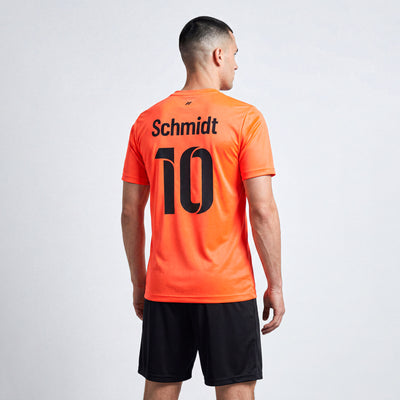 Personalisiertes oranges Fußballset für Herren mit individuellem Druck ZUMEL