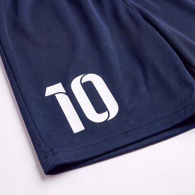 ZUMEL personalisierte marineblaue Fußballshorts für Kinder und Erwachsene mit eigener Nummer
